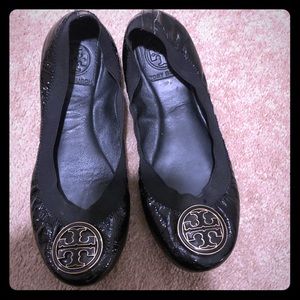 Tory Burch Black Flats